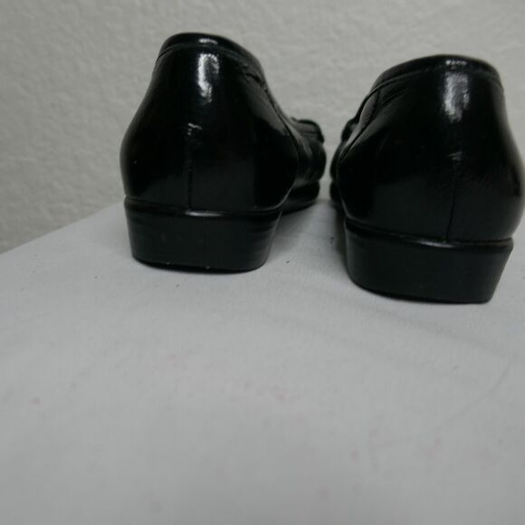SAS Metro Horse Bit Loafers Slip-On Flat Black Patent Leather Tripad Size 9.5 M - Picture 4 of 11